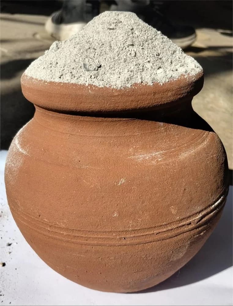 Cow dung ash